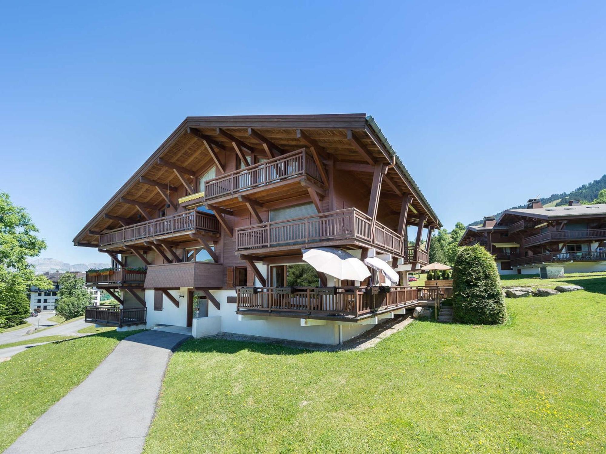 Studio 4 Pers - Balcon - Proximite Pistes Et Golf - Tv - Garage - Animaux Ok - Tennis En Ete - Fr-1-453-82 Megeve Bagian luar foto